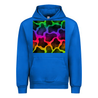 Cobalt colorful cow seamless pattern Urban Hoodie - BundleAndBundleShop