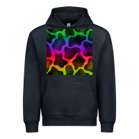 Navy colorful cow seamless pattern Urban Hoodie - BundleAndBundleShop