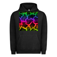 Pigment Black colorful cow seamless pattern Urban Hoodie - BundleAndBundleShop
