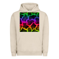 Pigment French Oak colorful cow seamless pattern Urban Hoodie - BundleAndBundleShop