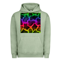 Pigment Oil Green colorful cow seamless pattern Urban Hoodie - BundleAndBundleShop