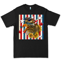 Black mullet eagle seamless pattern Premium Tee - BundleAndBundleShop
