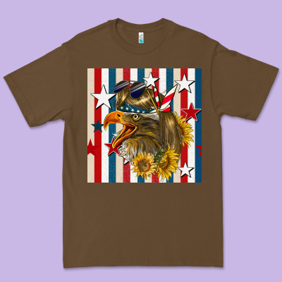 Mullet Eagle Seamless Pattern Premium Tee Designed By Bundleandbundleshop