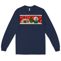 Navy noel Long Sleeve Tee - BundleAndBundleShop