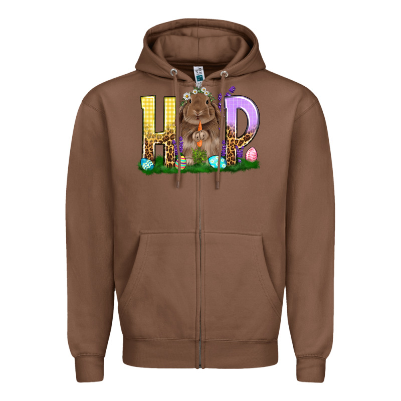 Hop Rabbit Zipper Hoodie by NancyCooperArtShop | Teevron