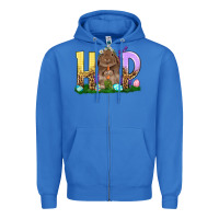 True Royal Hop rabbit Zipper Hoodie - NancyCooperArtShop