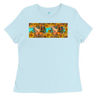 Baby Blue Fall coop animals pumpkin 11 oz mug Ladies Tee - Artiststas