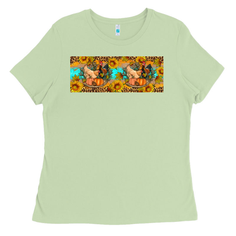 Fall Coop Animals Pumpkin 11 Oz Mug Ladies Tee by Artiststas | Teevron