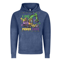 Vintage Denim i dig mardi gras Vintage Hoodie - MaliasSmallBusiness