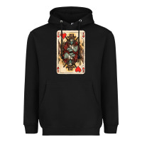 Black King Of Hearts Cowboy Heavyweight Hoodie - HowdyJamesFarm