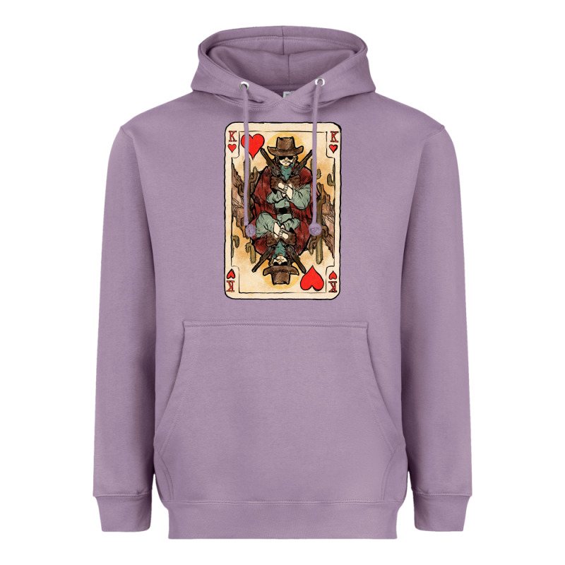 King Of Hearts Cowboy Heavyweight Hoodie by HowdyJamesFarm | Teevron