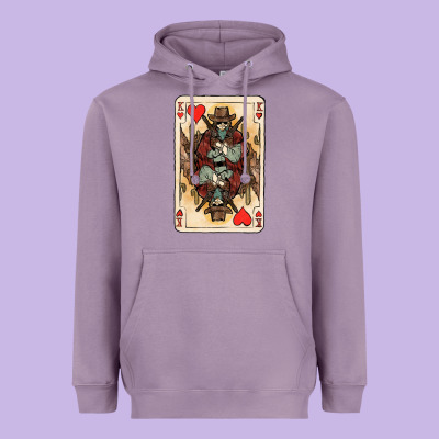 King Of Hearts Cowboy Heavyweight Hoodie Designed By Howdyjamesfarm