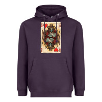 Plum King Of Hearts Cowboy Heavyweight Hoodie - HowdyJamesFarm