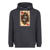 Smoke King Of Hearts Cowboy Heavyweight Hoodie - HowdyJamesFarm