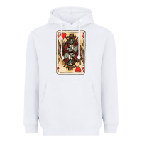 White King Of Hearts Cowboy Heavyweight Hoodie - HowdyJamesFarm