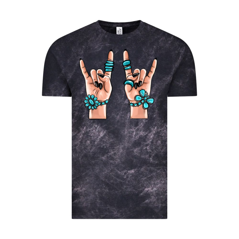 Gemstone Rock Hand Vintage Tee by MaliasSmallBusiness | Teevron