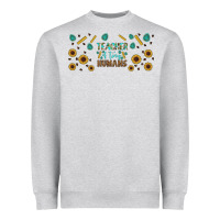 Heather Grey teacher of tiny humans libbey glass Heavyweight Sweatshirt - BundleAndBundleShop