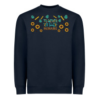 Navy teacher of tiny humans libbey glass Heavyweight Sweatshirt - BundleAndBundleShop