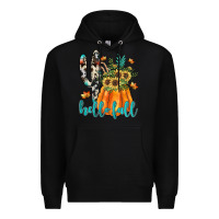 Black hello fall Premium Hoodie - JahusDesignShop