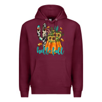 Burgundy hello fall Premium Hoodie - JahusDesignShop