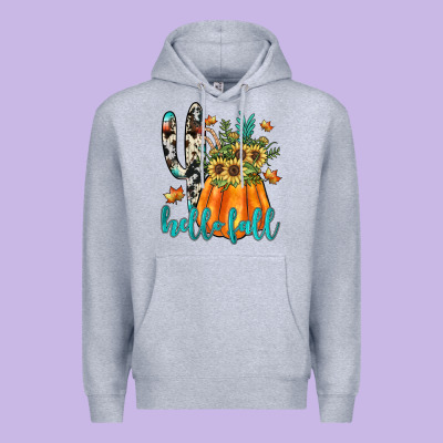 Hello Fall Premium Hoodie Designed By Jahusdesignshop