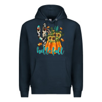 Navy hello fall Premium Hoodie - JahusDesignShop