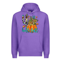 Purple hello fall Premium Hoodie - JahusDesignShop