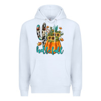 White hello fall Premium Hoodie - JahusDesignShop