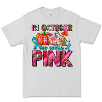 Dove Grey in october we wear pink with pumpkins Premium Tee - AdoDesignShop