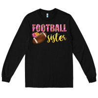 Black football sister Long Sleeve Tee - BundleAndBundleShop