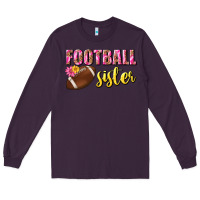 Plum football sister Long Sleeve Tee - BundleAndBundleShop