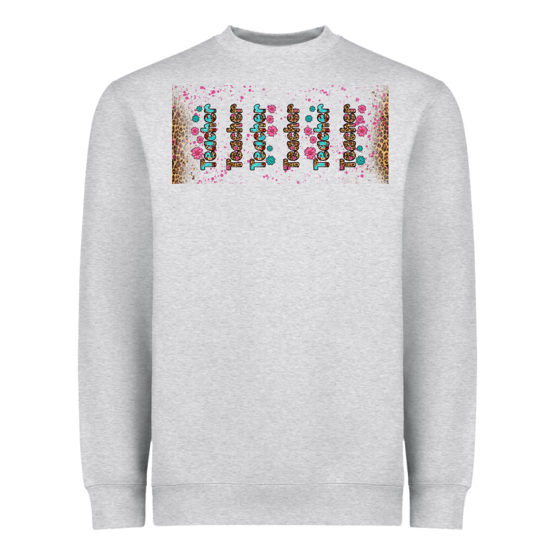 Teacher Gemstone And Pink Flower Libbey Glass Heavyweight Sweatshirt by BundleAndBundleShop | Teevron