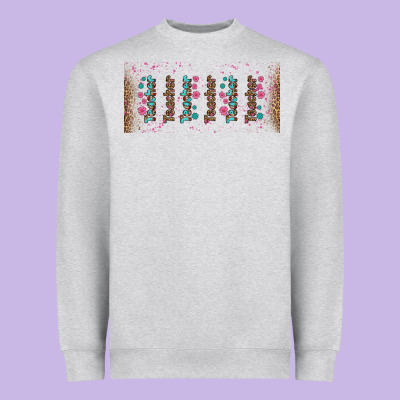 Teacher Gemstone And Pink Flower Libbey Glass Heavyweight Sweatshirt Designed By Bundleandbundleshop