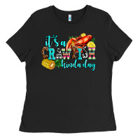Black its a crawfish kinda day Ladies Tee - AdoDesignShop