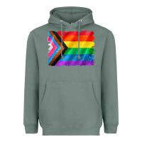 Sage Pride flag background Heavyweight Hoodie - CowGirlArtShop