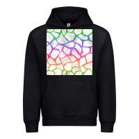 Black Watercolor Rainbow Giraffe Seamless Pattern Urban Hoodie - BundleAndBundleShop