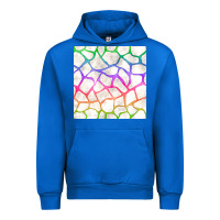 Cobalt Watercolor Rainbow Giraffe Seamless Pattern Urban Hoodie - BundleAndBundleShop