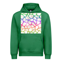 Emerald Watercolor Rainbow Giraffe Seamless Pattern Urban Hoodie - BundleAndBundleShop