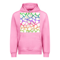 Fuchsia Pink Watercolor Rainbow Giraffe Seamless Pattern Urban Hoodie - BundleAndBundleShop