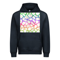Navy Watercolor Rainbow Giraffe Seamless Pattern Urban Hoodie - BundleAndBundleShop