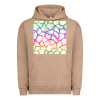 Pigment Burro Watercolor Rainbow Giraffe Seamless Pattern Urban Hoodie - BundleAndBundleShop