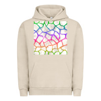 Pigment French Oak Watercolor Rainbow Giraffe Seamless Pattern Urban Hoodie - BundleAndBundleShop