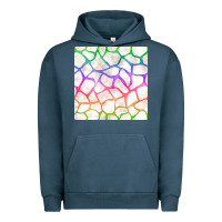 Pigment Midnight Navy Watercolor Rainbow Giraffe Seamless Pattern Urban Hoodie - BundleAndBundleShop
