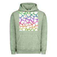 Pigment Oil Green Watercolor Rainbow Giraffe Seamless Pattern Urban Hoodie - BundleAndBundleShop