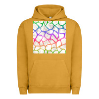 Pigment Peanut Butter Watercolor Rainbow Giraffe Seamless Pattern Urban Hoodie - BundleAndBundleShop