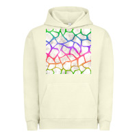 Pigment Pistachio Watercolor Rainbow Giraffe Seamless Pattern Urban Hoodie - BundleAndBundleShop