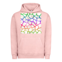 Pigment Salmon Watercolor Rainbow Giraffe Seamless Pattern Urban Hoodie - BundleAndBundleShop