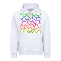 White Watercolor Rainbow Giraffe Seamless Pattern Urban Hoodie - BundleAndBundleShop