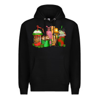 Black christmas movie coffee cups Premium Hoodie - CowGirlArtShop
