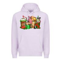 Lilac christmas movie coffee cups Premium Hoodie - CowGirlArtShop